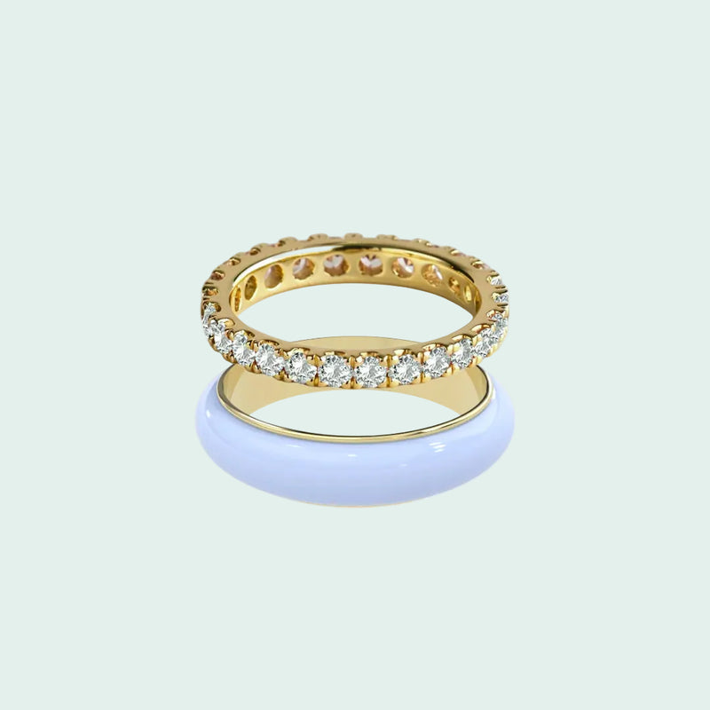 Chroma Orbit Rings-Gold (Set of 2)