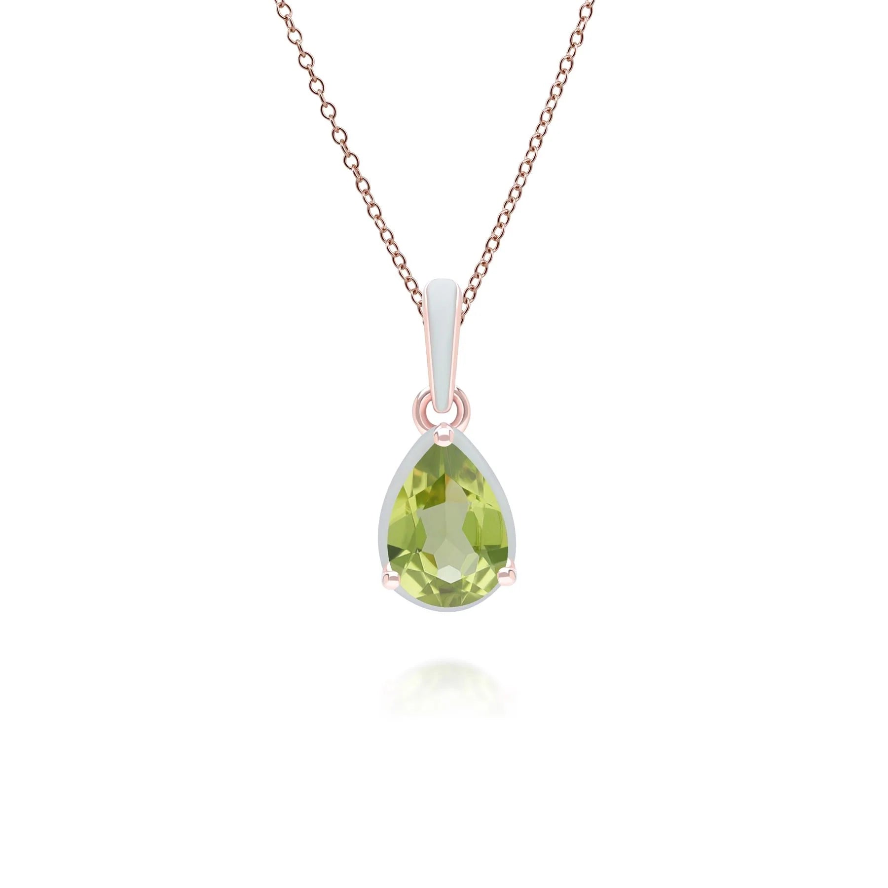 Lumina Oval-Cut Enamel Pendant Necklace (Mint Green & Silver Edition)
