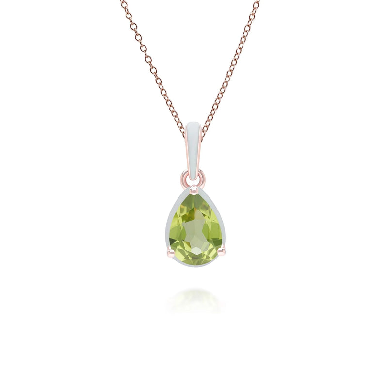 Lumina Round-Cut Enamel Pendant Necklace (Sky Blue Edition)