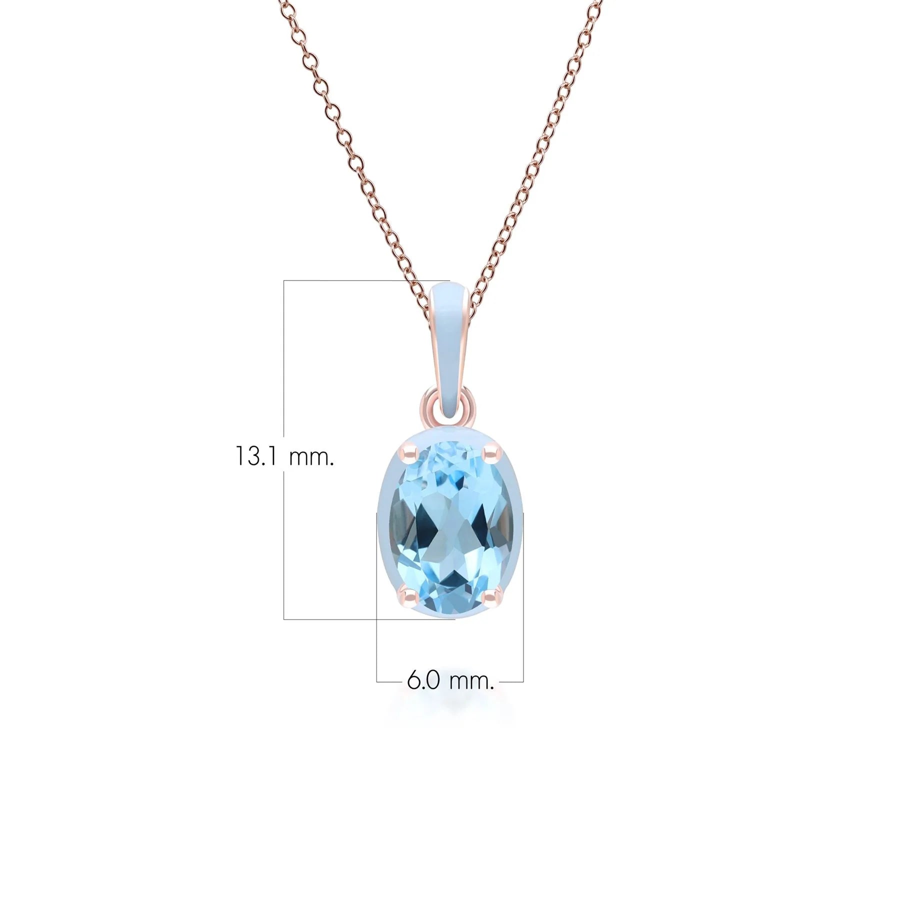 Lumina Oval-Cut Enamel Pendant Necklace (Mint Green & Silver Edition)