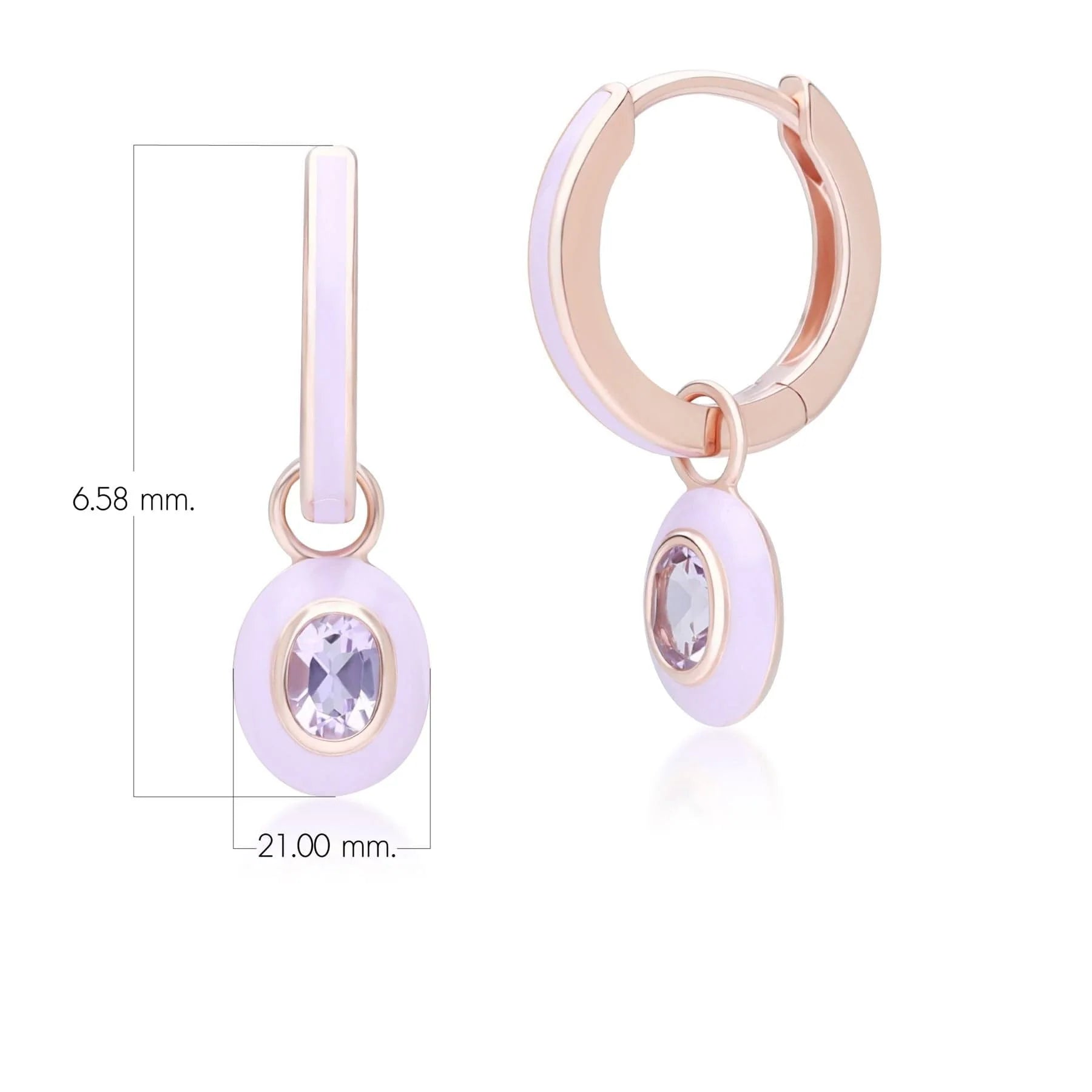 Aura Oval Drop Huggie Earrings (Olive Edition)