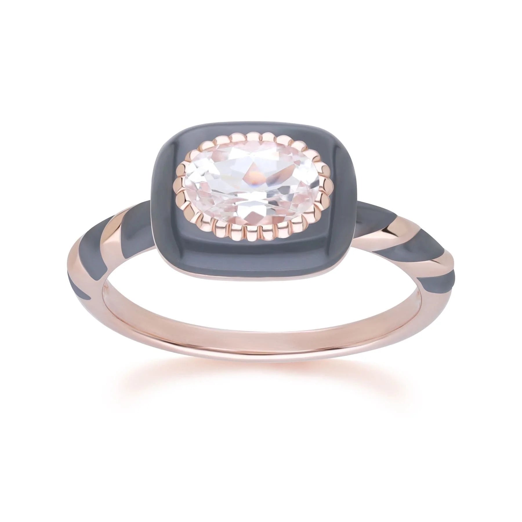 Lumina Spiral Enamel Ring (Lavender Edition)
