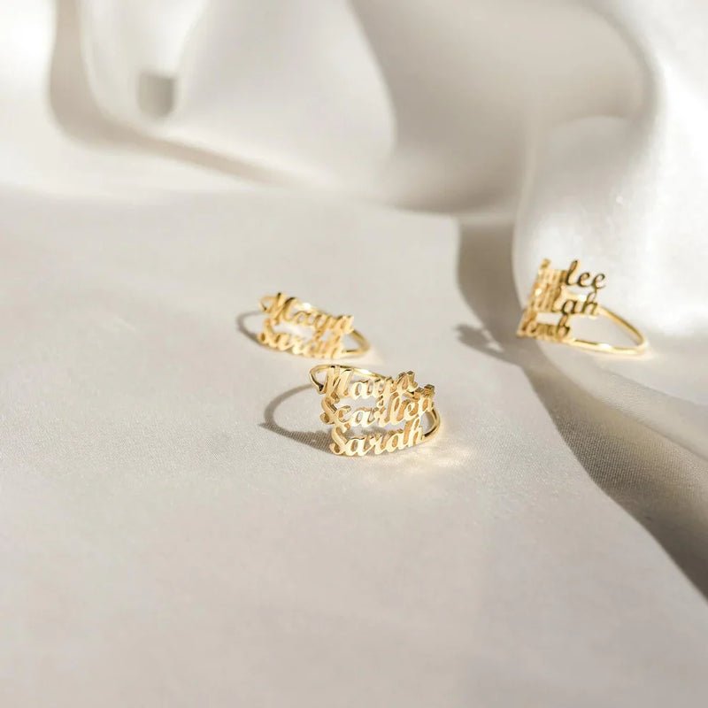 London Multiple Name Ring
