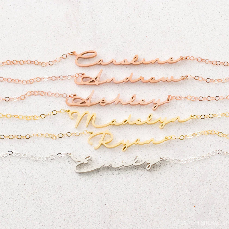 Minimal Name Necklace