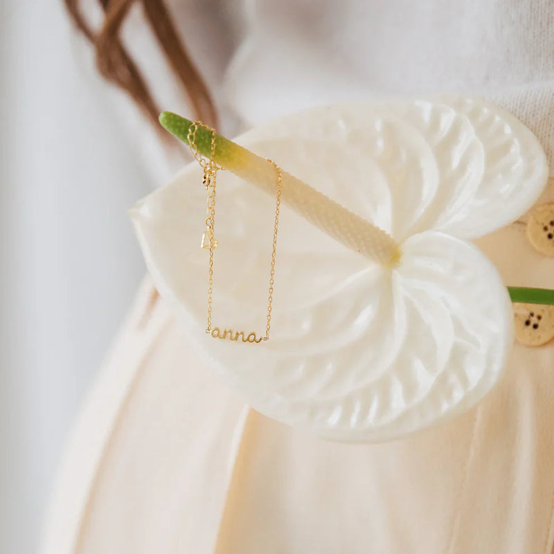 Petite Tiny Name Necklace