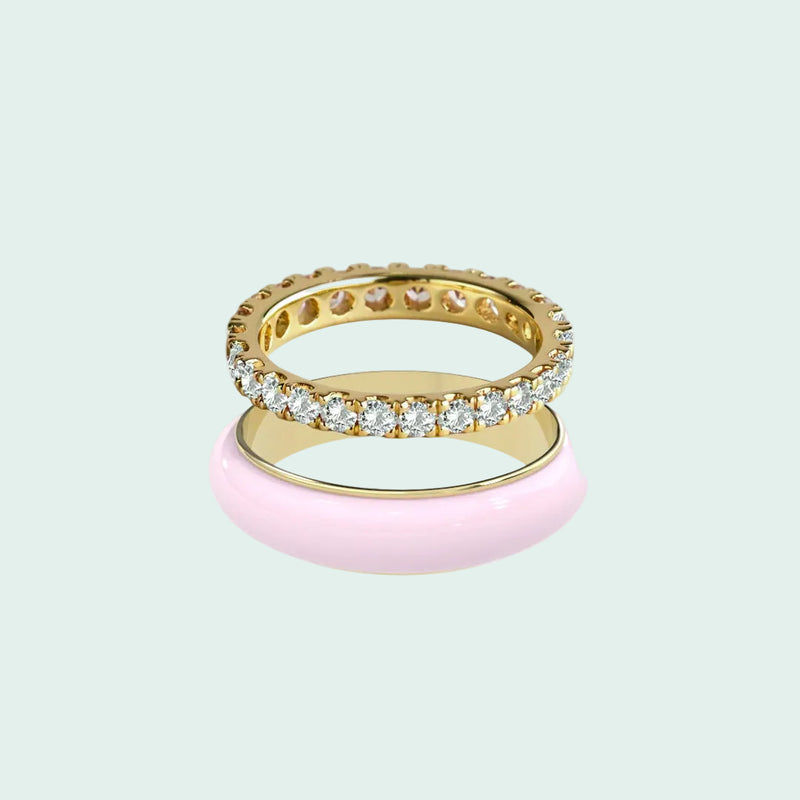 Chroma Orbit Rings-Gold (Set of 2)